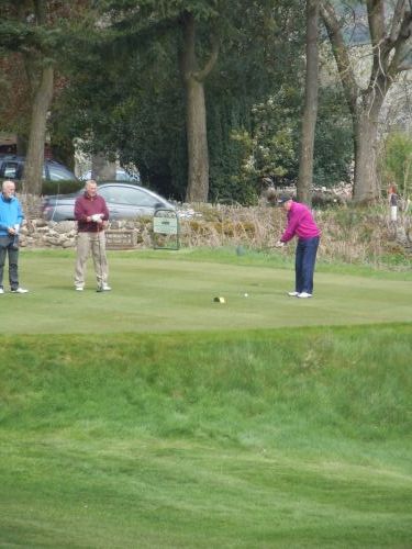 2nt Tee at Forfar Robert on the tee